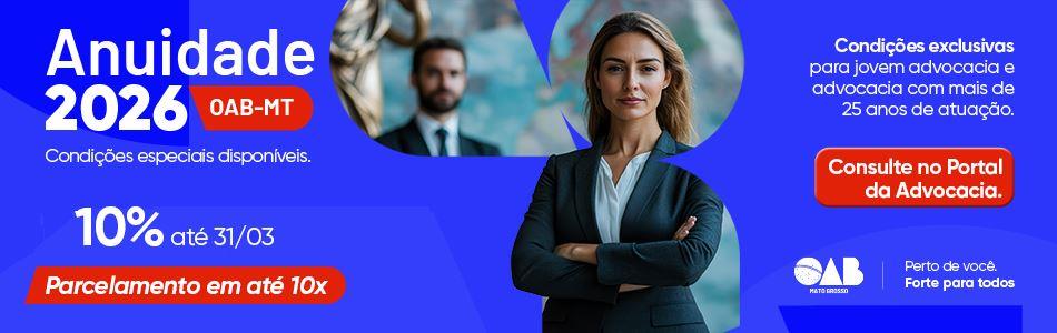 Banner Anuidade 2026 Marco