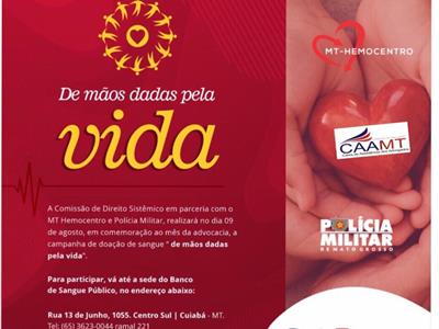 Foto da Notícia: Campanha de doação de sangue de Comissão da OAB-MT entra para calendário anual