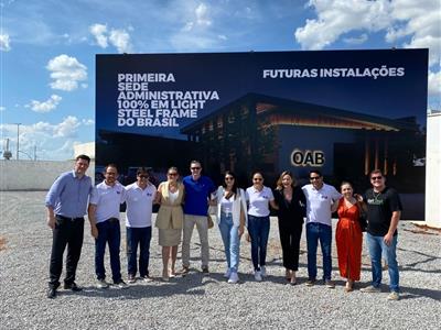 Foto da Notícia: Gisela e diretores da OAB-MT visitam obra inovadora da sede da 21ª Subseção em Lucas do Rio Verde 